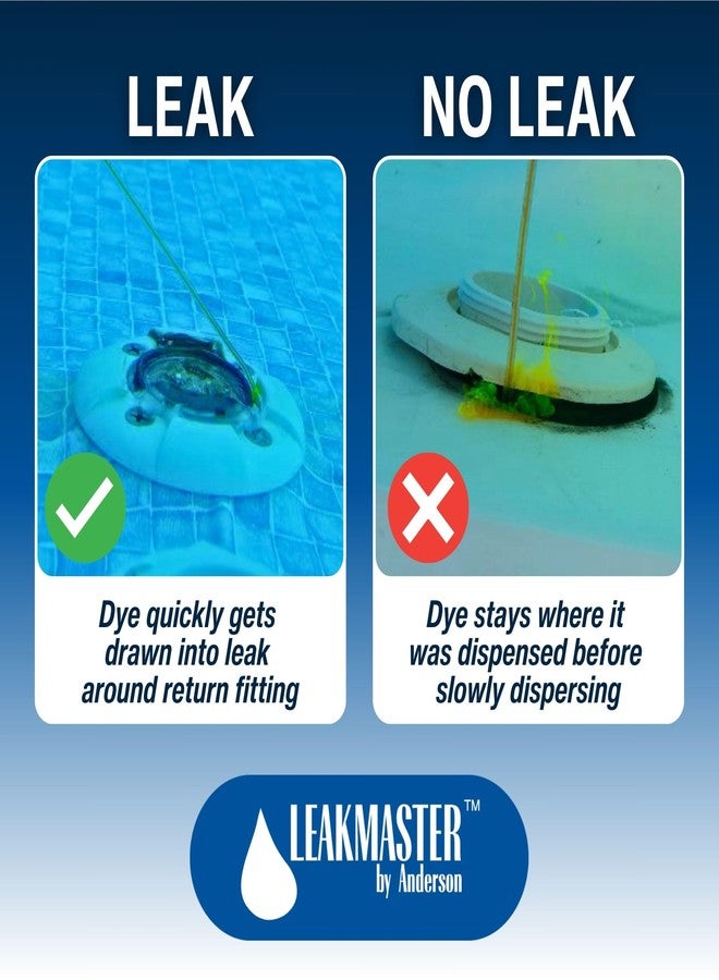 Leakmaster Pool Leak Detection Kit - 8 oz Yellow Dye with Reusable Syringe - High-Visibility Leak Finder for Pools, Hot Tubs & Spas - 40+ Refills- Professional Water Tracing Tool - Image 4