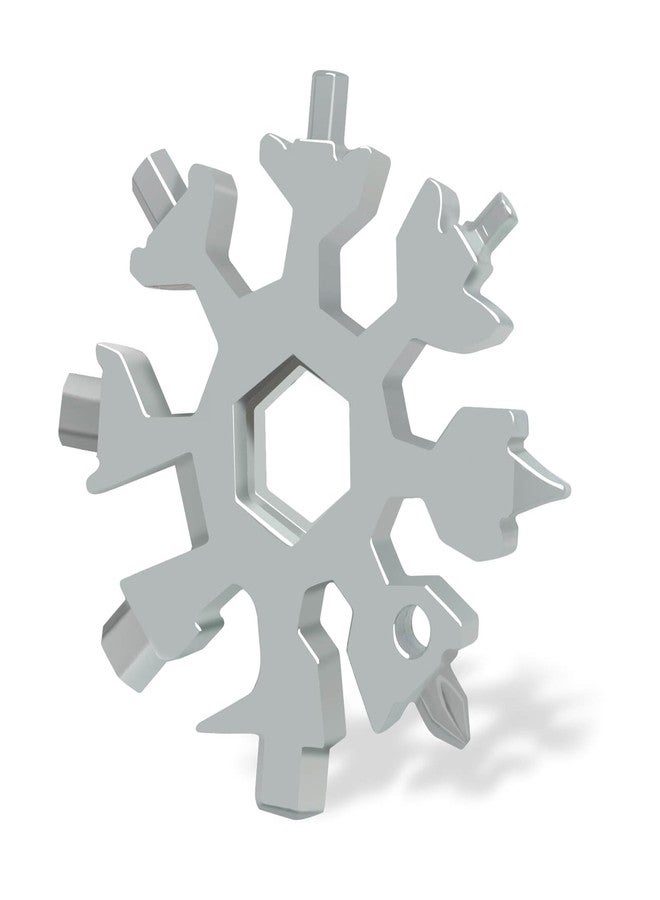 KULOLO Stocking Stuffers For Men - 18 in 1 Snowflake Multitool for Men, Mens Gift for Christmas, Gift for Dad, Snowflake Bottle Opener/Screwdriver Kit/Wrench Kit, Durable and Easy To Carry - Image 1