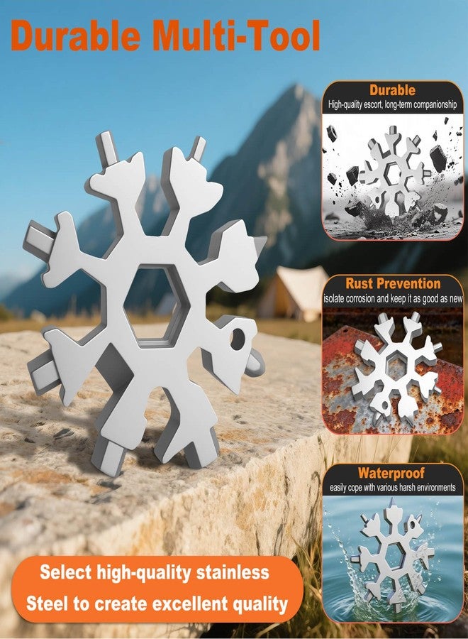 KULOLO Stocking Stuffers For Men - 18 in 1 Snowflake Multitool for Men, Mens Gift for Christmas, Gift for Dad, Snowflake Bottle Opener/Screwdriver Kit/Wrench Kit, Durable and Easy To Carry - Image 5