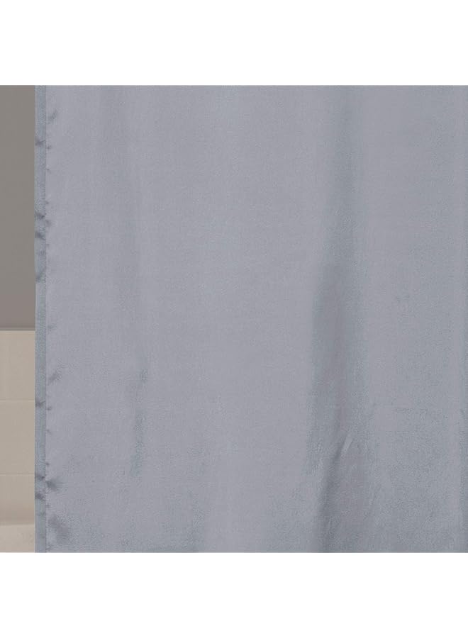 erorex Lillian Shower Curtain Textured Shimmer Circle Design Bathroom 72 Inch X 72 Inch Gray - Image 3