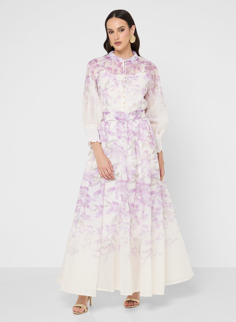 Khizana Floral Print Dress - Image 5