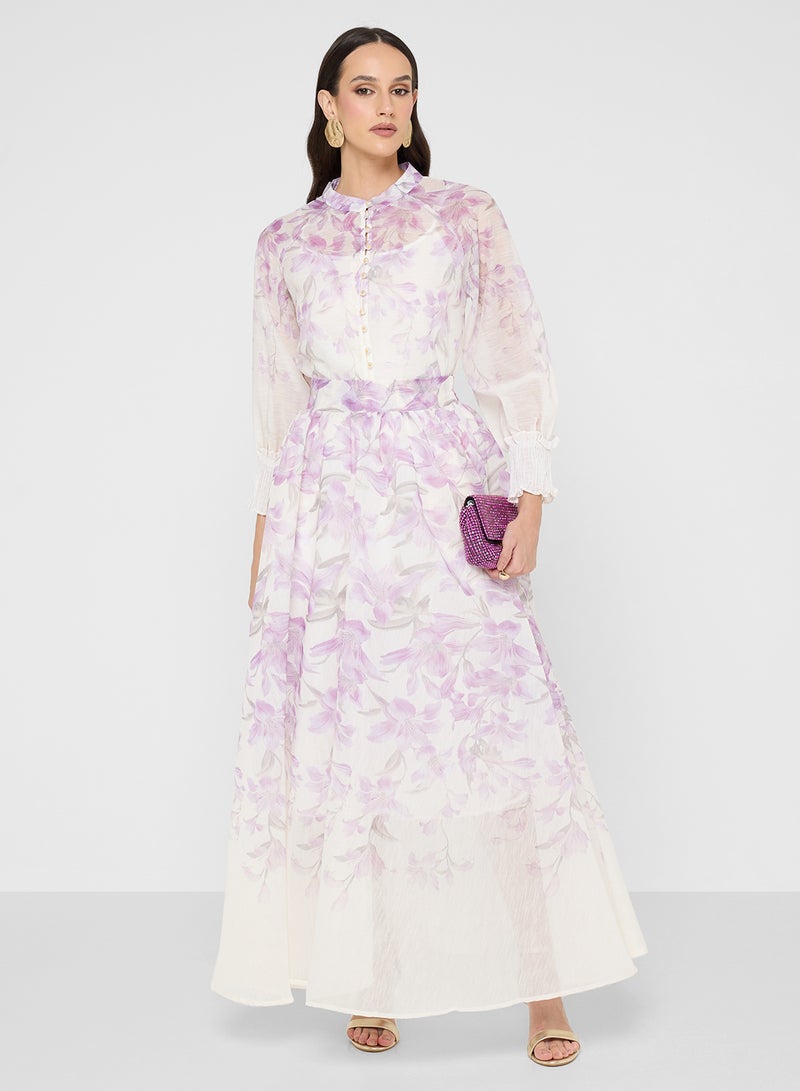 Khizana Floral Print Dress - Image 1