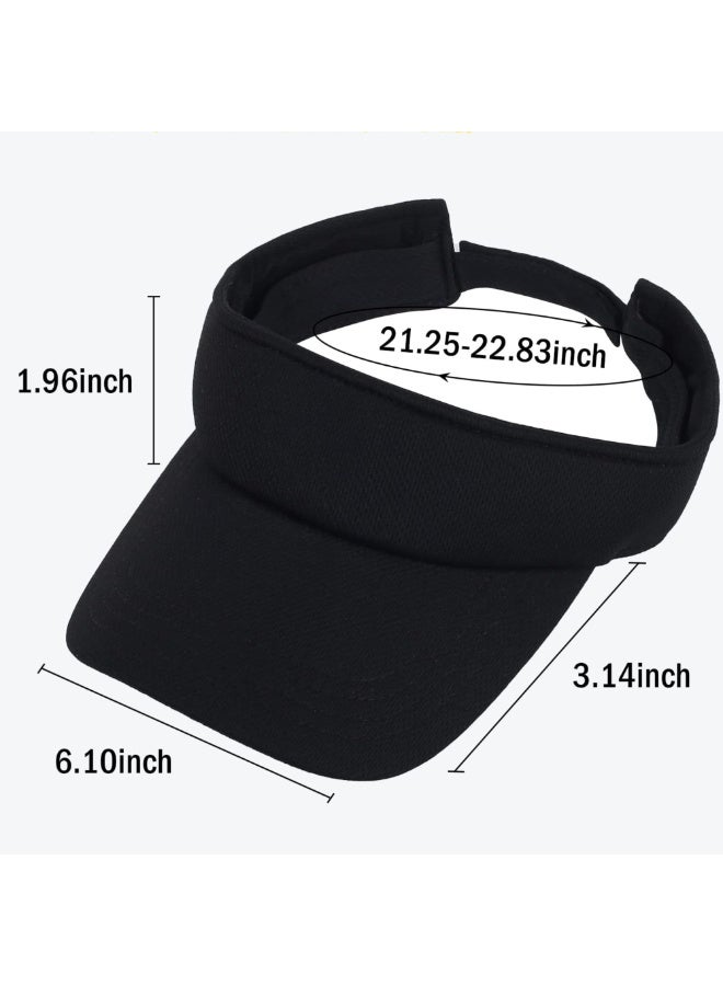 Adjustable Sun Visor Hat for Women and Men, UV Protection, Outdoor Sports, Golf, Running - Image 2