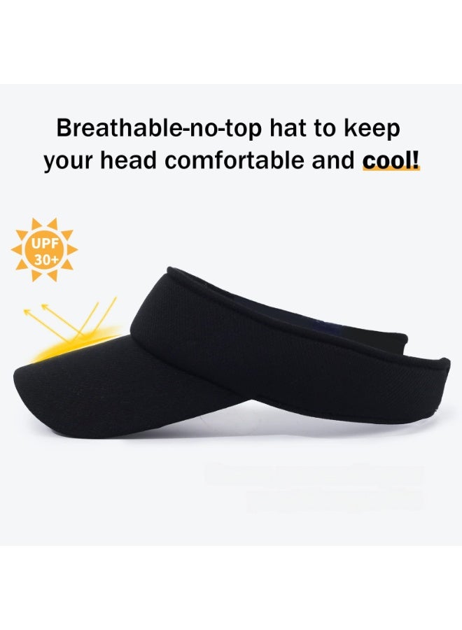 Adjustable Sun Visor Hat for Women and Men, UV Protection, Outdoor Sports, Golf, Running - Image 3