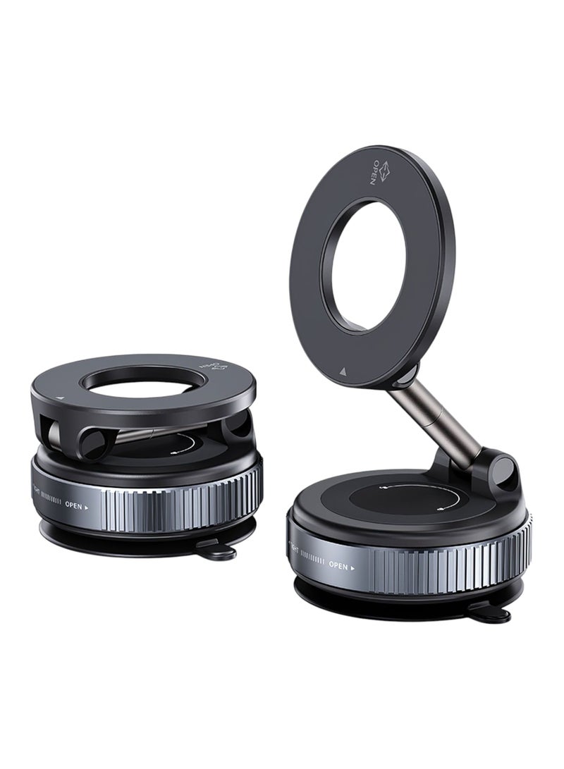 فيندكس حامل هاتف مغناطيسي قابل للدوران، حامل هاتف للسيارة بزاوية 360 درجة مع كوب شفط مفرغ، حامل عالمي للهواتف الذكية للأسطح الملساء X68 - Image 4