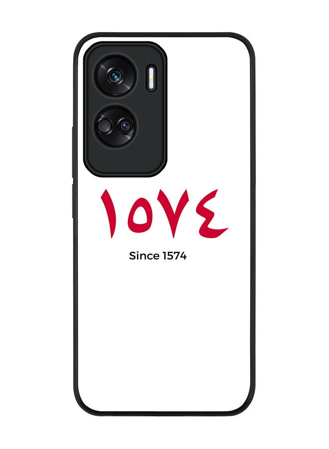 Stylizedd Rugged Black edge case for Honor 90 Lite  5G  Honor X50i 5G, Slim fit Soft Case Flexible Rubber Edges Anti Drop TPU Gel Thin Cover -  LOVE Since 1574 - Image 1
