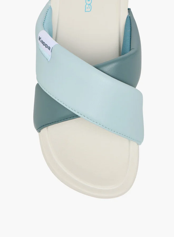 كابا Women's Colourblock Criss Cross Slip-On Sandals