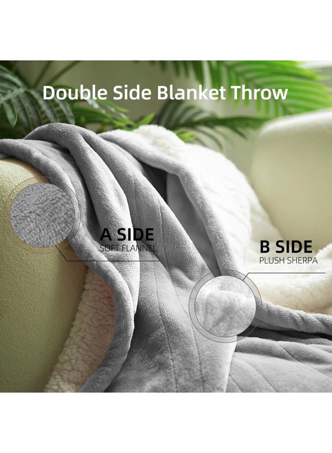 GOTCOZY Heated Throw Blanket, 50''X60'' - Soft Silky Plush Electric Blanket with 4 Heating Levels & 3 Hour Auto Off, ETL Certified, Machine Washable (Grey) - Image 4
