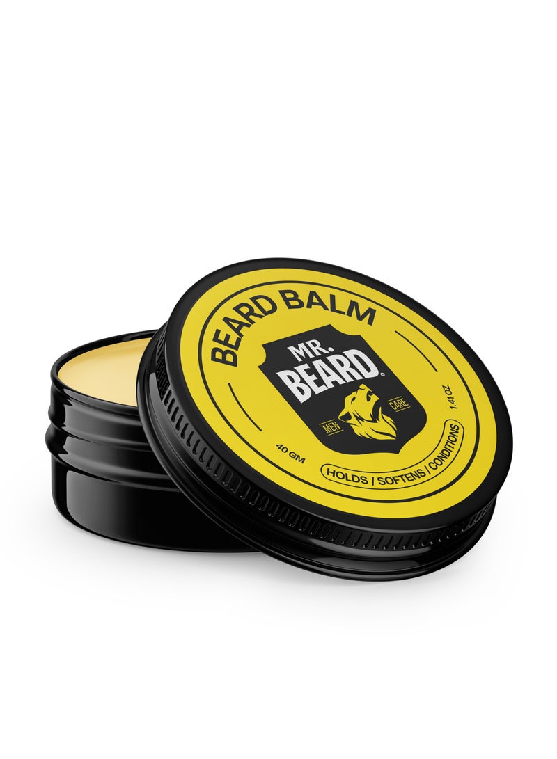 Mr.Beard Complete Beard Care Kit Beard Brush + Beard Balm + Tropicana Beard Oil - Image 3