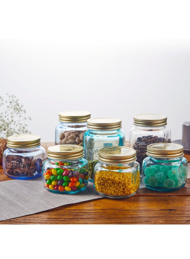 Scybe Glass Sealed Jar Small Glass Jar Pickle Jar Canned Bottle Storage Bottle Mog 300ml 6pcs - Image 3