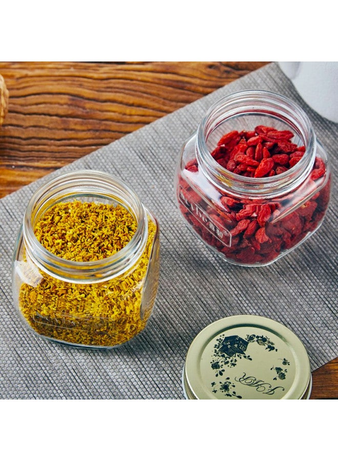 Scybe Glass Sealed Jar Small Glass Jar Pickle Jar Canned Bottle Storage Bottle Mog 300ml 6pcs - Image 1
