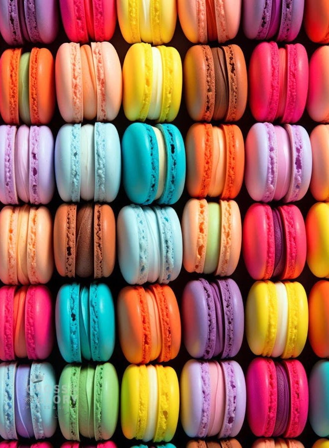Cross & Glory Macaron Palette Parade - Vibrant Colorful 1000 Piece Jigsaw Puzzle for Adults, Eco-Friendly, with Satin Finish for Less Glare, 20x27 Inches - Image 1