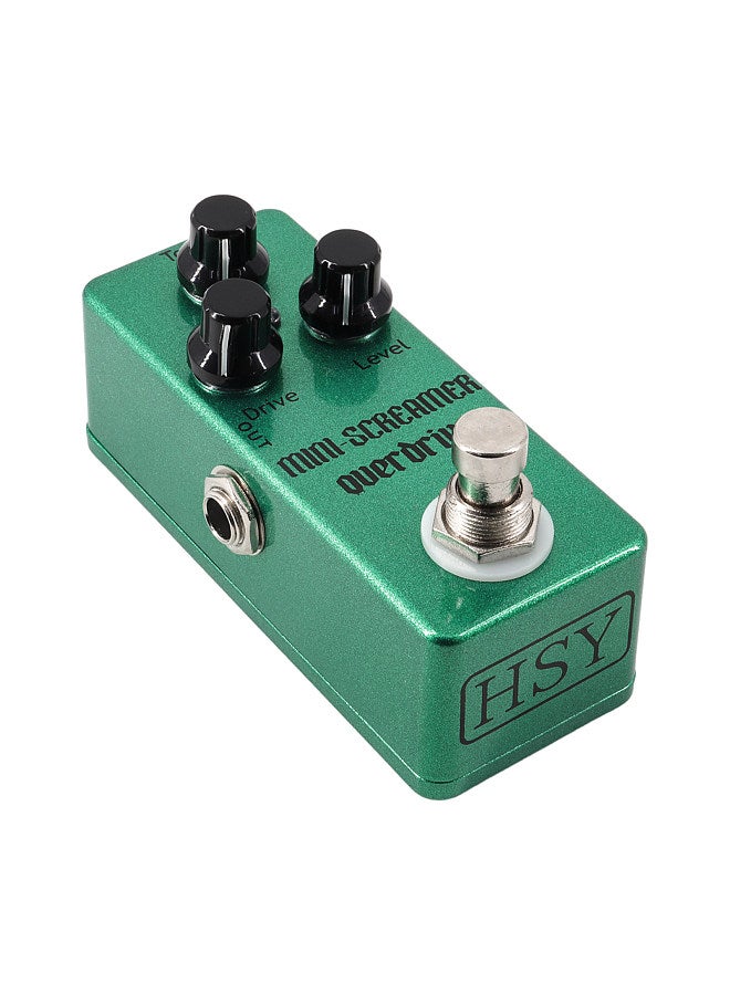 Generic Guitar Overdrive Pedal Electric Guitar Effects Pedal True Bypass Zinc Alloy Shell DC 9V 6.35mm Input/Output Interface Drive/Lever/Tone 3 Knobs  Mini Guitar Overdrive Effector  - Image 1