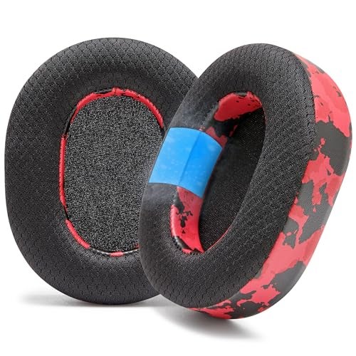 WC Freeze Blackshark V2 Pro 2023 - Cooling Gel Earpads by Wicked Cushions Only (Does not fit Old Blackshark V2 Pro) - Boost Comfort, Thickness, & Sound Isolation for Epic Gaming | Red Camo - Image 1