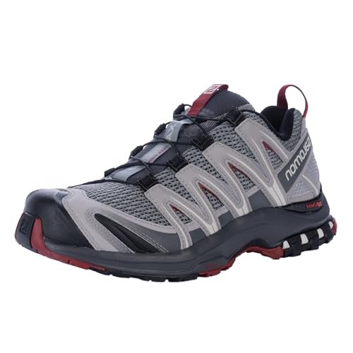 Salomon Men’s XA PRO 3D Trail Running Shoes - Monument/Ebony/Red Dahlia - 12 - Image 4