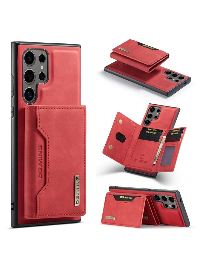 Case For Samsung Galaxy S24 Ultra 5G M2 Series 3-Fold Multi Card Bag + Magnetic Phone Case