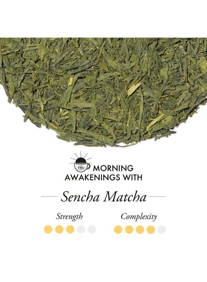 TWG Tea Sencha Matcha | Green Tea | 15 Hand Sewn Cotton Teabags | Gift Set - Image 2