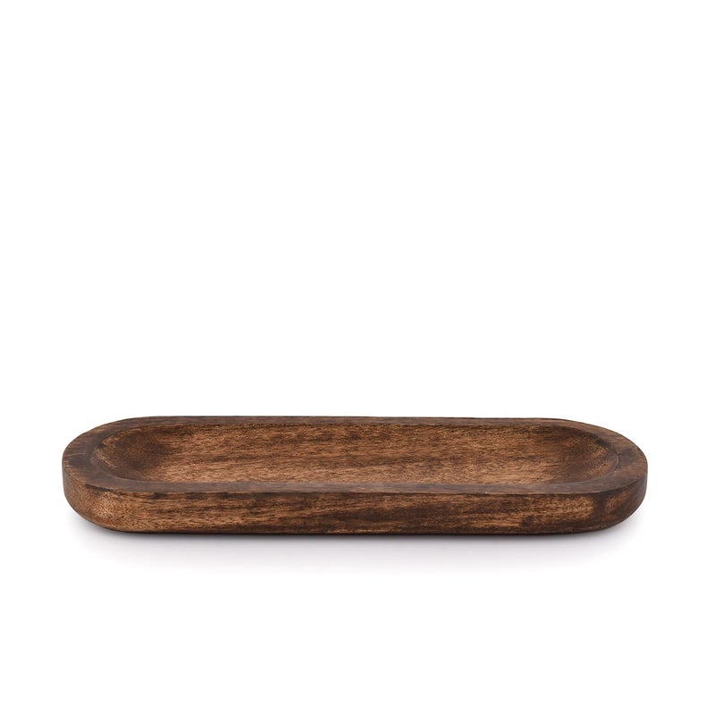 Kaizen Casa Incense Burner Stick Holder Ash Catcher Wooden Handmade Modern Gift Wood Home Decor Size (11" X 4" X 1") - Image 2