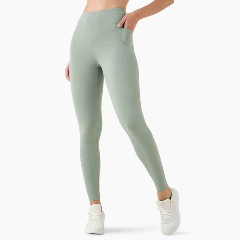ADOT by Splash Textured Leggings with Elasticated Waistband and Pocket