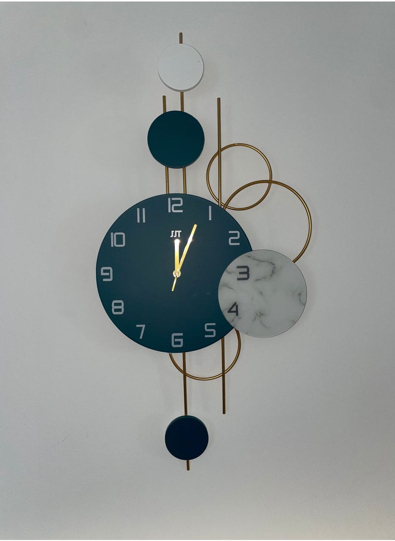 Wall Clock Metal Nordic Circles Overlap Golden Iron Bars Vertical - pzsku/ZE998013D46F42C498878Z/45/_/1708433521/97e948d6-0d17-4056-861f-82656abdc5be