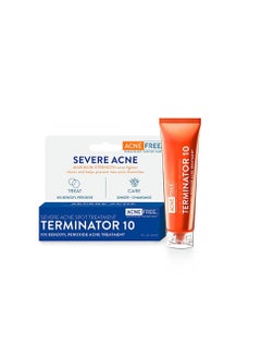 AcneFree Acne Free Terminator 10 Acne Spot Treatment with Benzoyl Peroxide 10% Maximum Strength Acne Cream Treatment, 1 Ounce - Pack Of 1 