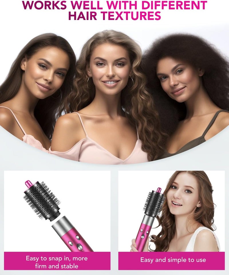 فرشاة تكبير مستديرة كبيرة مطورة لجهاز Dyson Airwrap Styler HS01/HS05، ملحق فرشاة مستديرة كبيرة لتكبير الحجم للشعر الناعم، تصفيف الحجم والتجعيد - Image 5