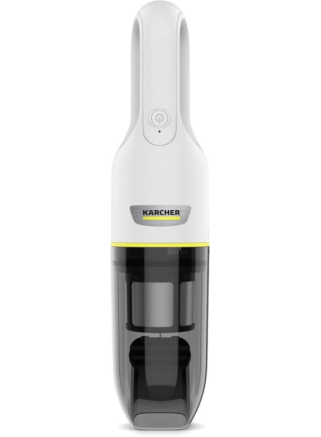 KARCHER VCH 2 Cordless Handheld Vacuum Cleaner – Portable Compact Mini Car Vacuum Cleaner with 2-Stage Washable HEPA Filter, Desktop Charging Dock & Crevice Tool 11984000 White - Image 1