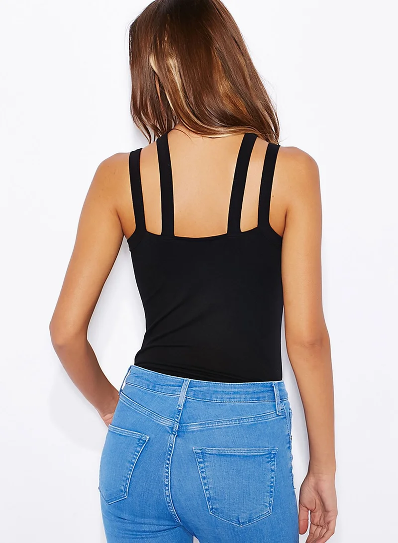 Miss Selfridge Wide Multi Strap Body Top