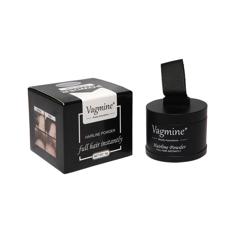 VAGMINE Hair Line Powder for Hair Beard Root Concealer Gray Hair Coverage for Men and Women Medium Brown 5g - Image 2