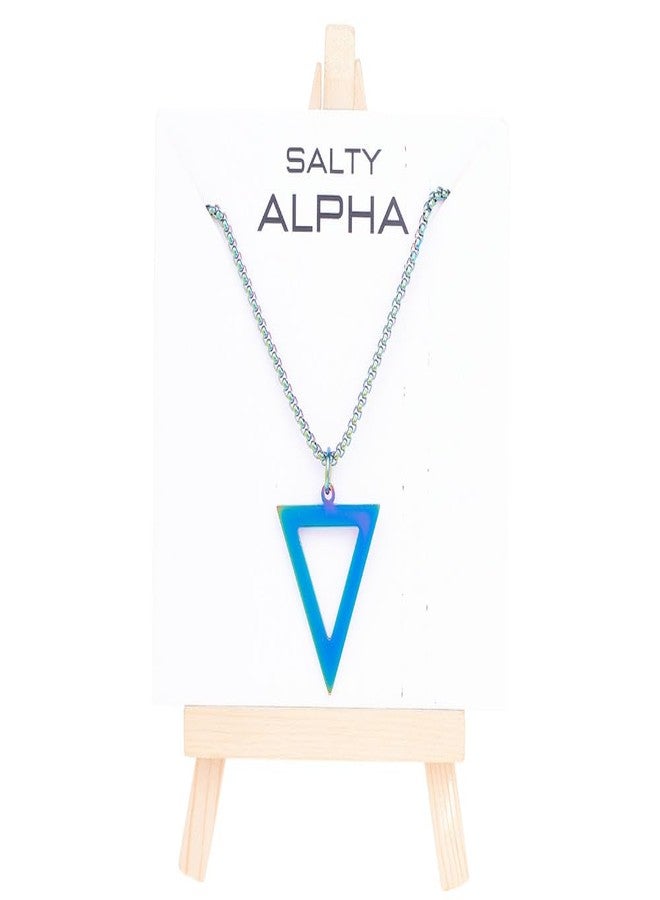 SALTY ALPHA Anti Tarnish Stainless Steel Trifecta Secret Locket Neck Chain for Men | Stylish Pendant Necklace | Jewellery Accessories for Boys | Minimal Jewelry | Gifts for Boyfriend & Husband | Marriage, Birthday | Gift for Valentine Day - Image 3