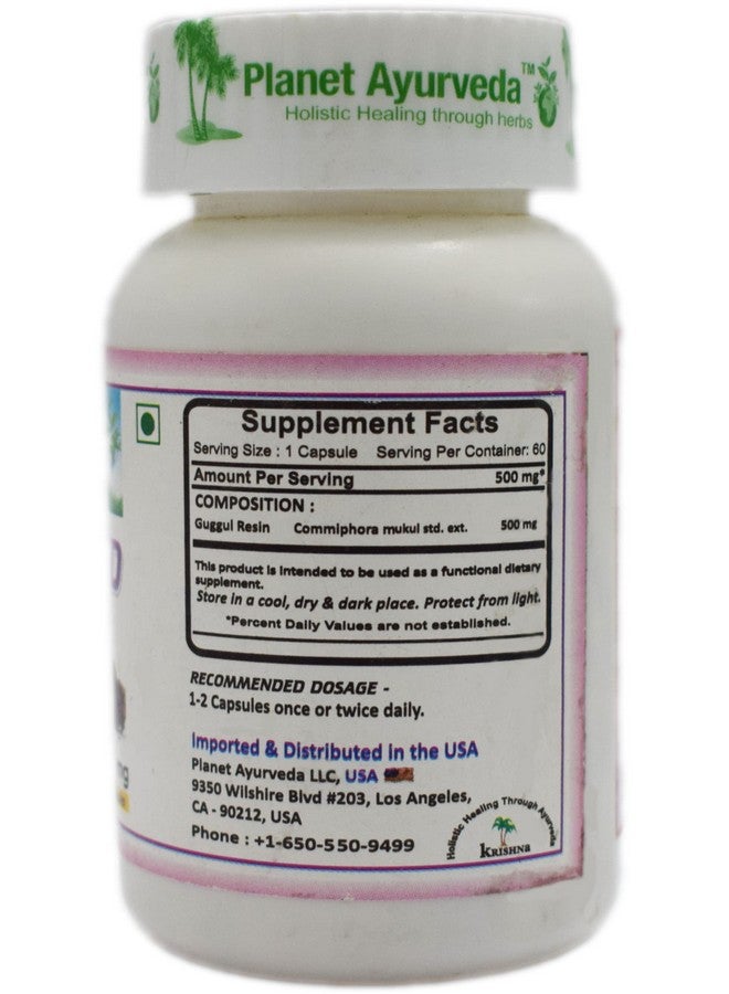 Planet Ayurveda Gugullipid Capsules (60 CAP) - Image 2