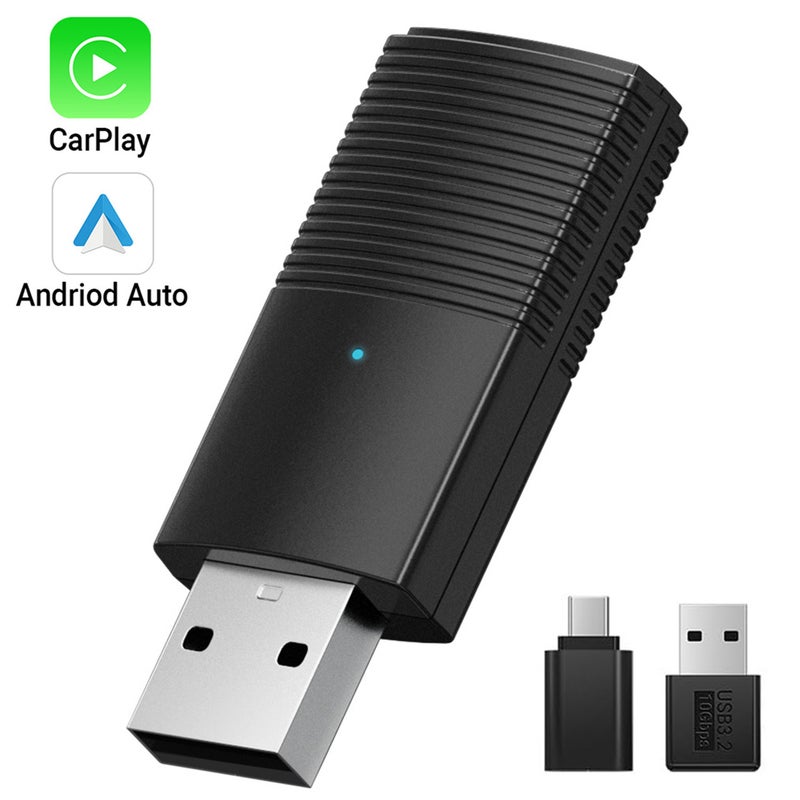 متحول Carplay لاسلكي سيارى ميني 2 في 1، متحول 2 في 1 لتحويل Carplay والاندرويد اوتو من السلكي إلى اللاسلكي - Image 1