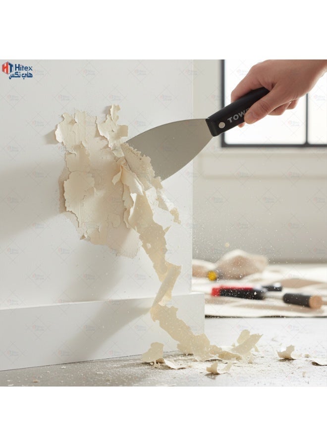 تاور مكشطة تاور من الفولاذ المقاوم للصدأ - سكين معجون مرن احترافي لإصلاح الجدران وإزالة الطلاء وتنظيف الأسطح - (1 بوصة) - Image 4