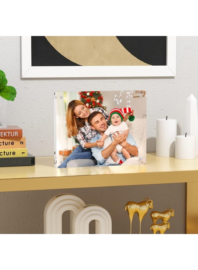 NIUBEE NIUBEE 85x11 Picture Frame Clear Certificate Document Magnetic Photo Frame for Tabletop Display  - Image 5
