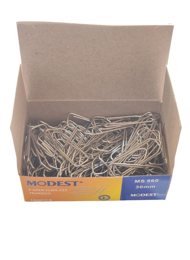 موديست مشبك ورق فولاذي متواضع مقاس 233-30 مم، 100 قطعة MS560 - Image 2