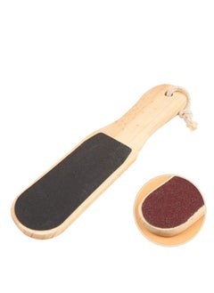 Generic Double Sided Foot File With Wooden Handle brown  - Image 4