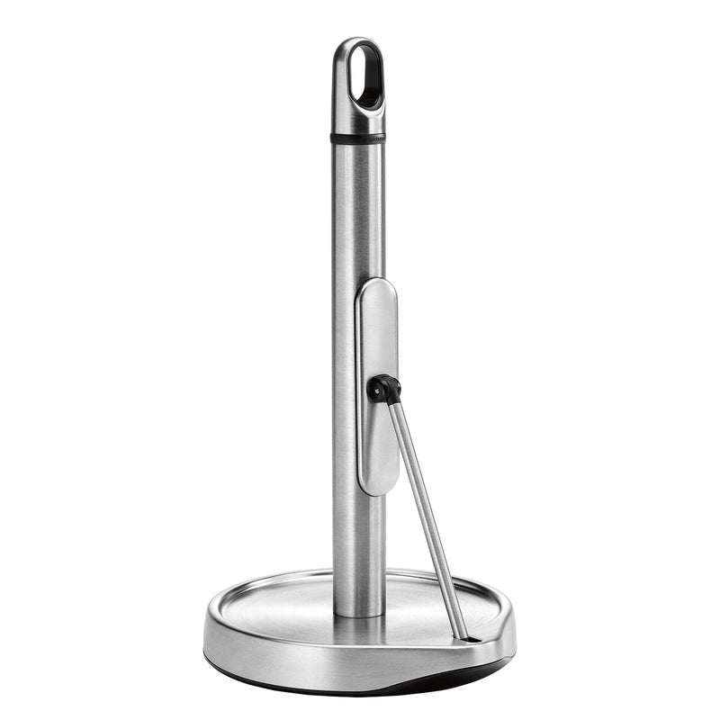simplehuman Tension Arm Standing Paper Towel Holder, Brushed Stainless Steel - Image 3