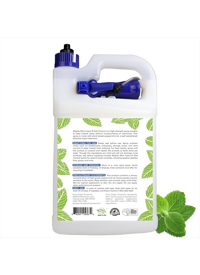 Mighty Mint - Gallon (128 oz) Insect and Pest Control Peppermint Oil - Natural Spray for Spiders, Ants, and More - Image 1