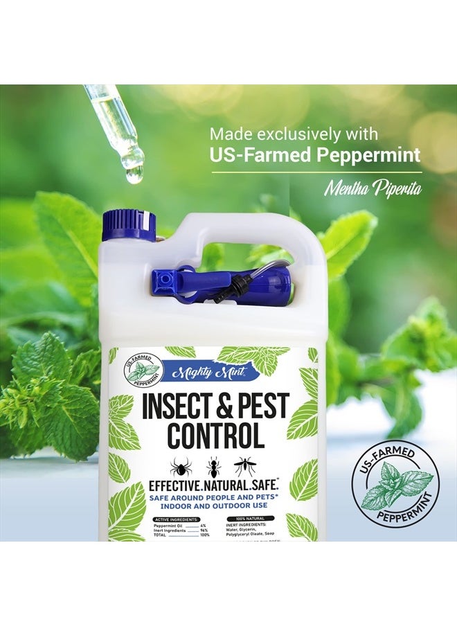 Mighty Mint - Gallon (128 oz) Insect and Pest Control Peppermint Oil - Natural Spray for Spiders, Ants, and More - Image 1