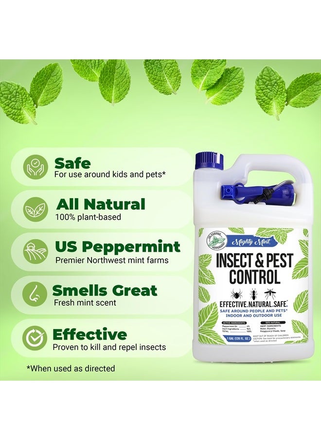 Mighty Mint - Gallon (128 oz) Insect and Pest Control Peppermint Oil - Natural Spray for Spiders, Ants, and More - Image 1