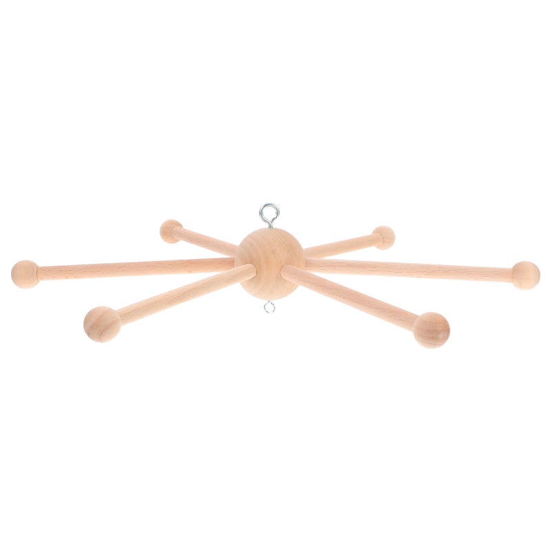 Wind Chime Frame Wind Chime Making Frame DIY 6-branch Wood Frame - Image 4
