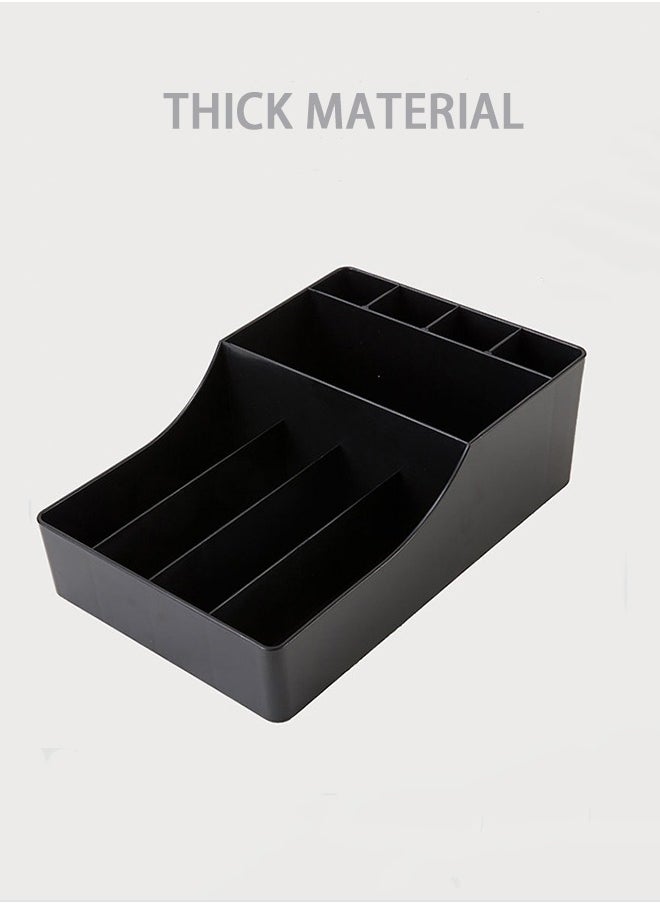 HOOPZOZA Coffee Station Organizer for Counter Multi Function Straw Rack Storage Box Tea Bag Holder Coffee and Tea Condiment Storage Organizer  - Image 4