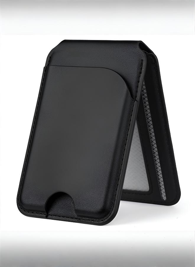 Magnetic Phone Holder with Card Holder for iPhone Users, Scratch-proof, Dust-proof, Moisture-proof, Stylish Design for All Age Groups - Image 1