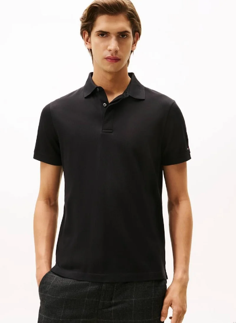 Hidden Placket Regular Polo Shirt