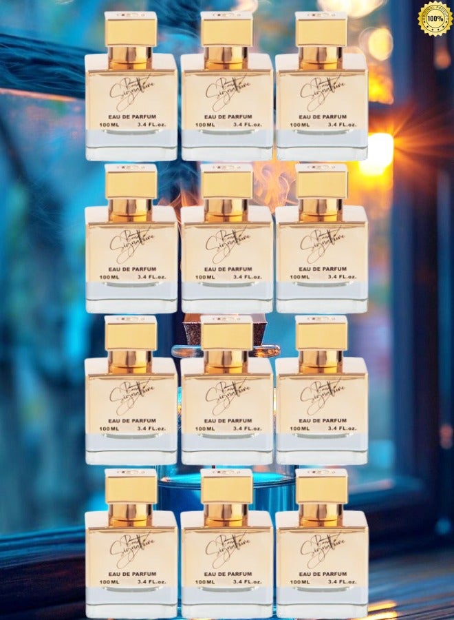 Banafa 12 Pieces Signature Perfume 100ml EDP - Image 1