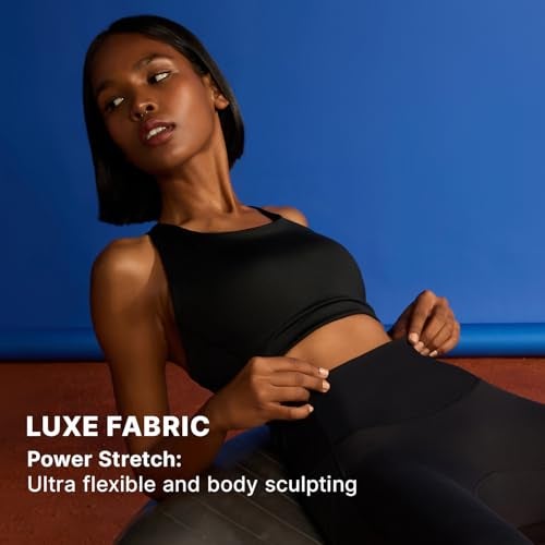 KICA Luxe Limitless High-Impact Full Coverage Sports Bra with Molded Cups Black (XS) - Image 3