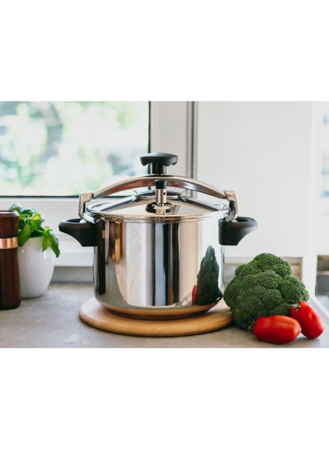 Silampos 8Liters Stainless Steel Pressure Cooker with Basket Silver 8 L 643122018608B100 silver - Image 4