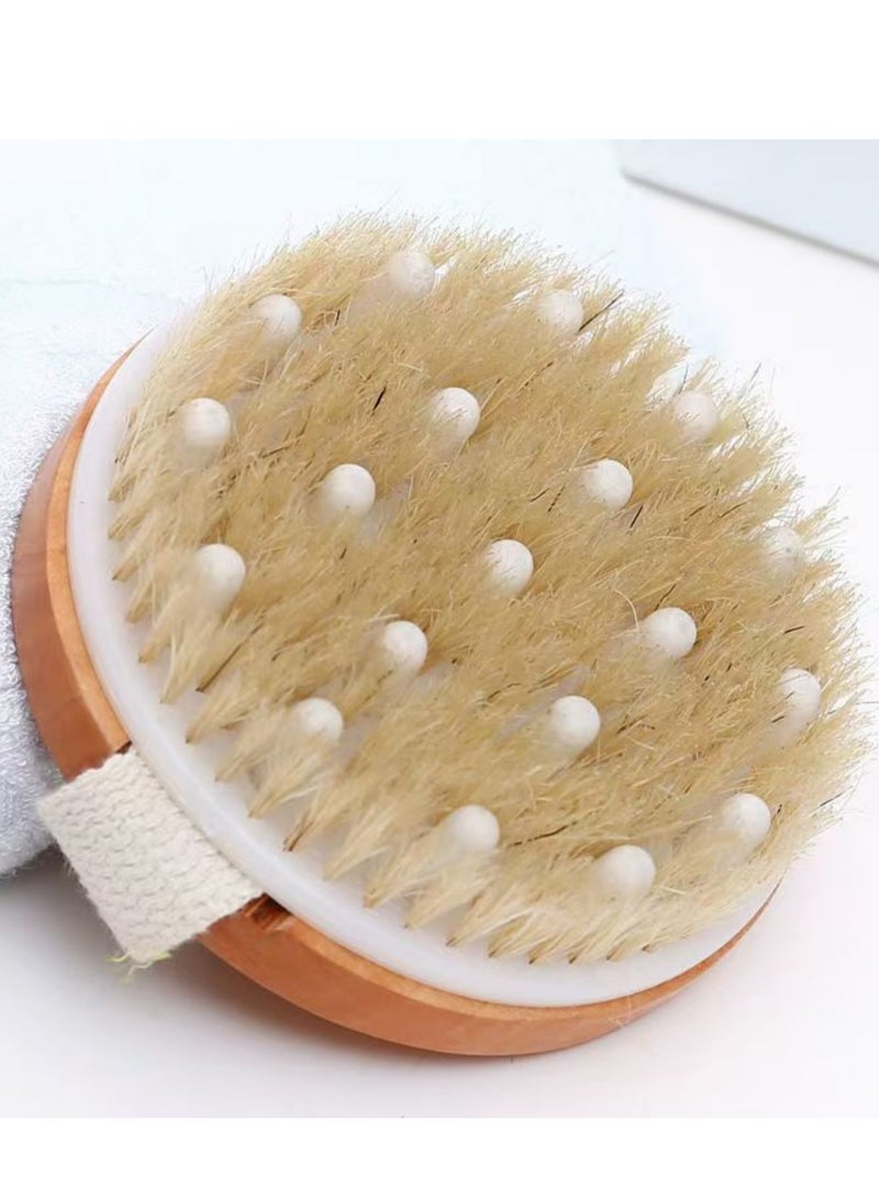 فرشاة استحمام، فرشاة تجفيف الجسم، فرشاة تنظيف البشرة، فرشاة تدليك الدهون، فرشاة تقشير الاستحمام، فرشاة الظهر 11*3 سم - Image 1