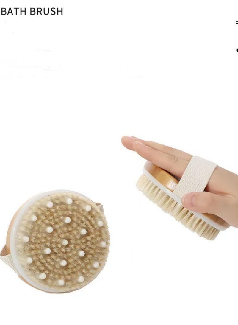 فرشاة استحمام، فرشاة تجفيف الجسم، فرشاة تنظيف البشرة، فرشاة تدليك الدهون، فرشاة تقشير الاستحمام، فرشاة الظهر 11*3 سم - Image 3