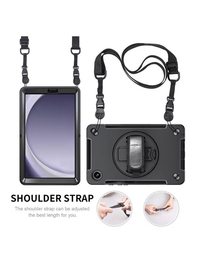 Cat - Cot cat-cot  360 rotation three layers protection with strap for Samsung Galaxy Tab A9+ 11inch Model X210/X215 - Image 4